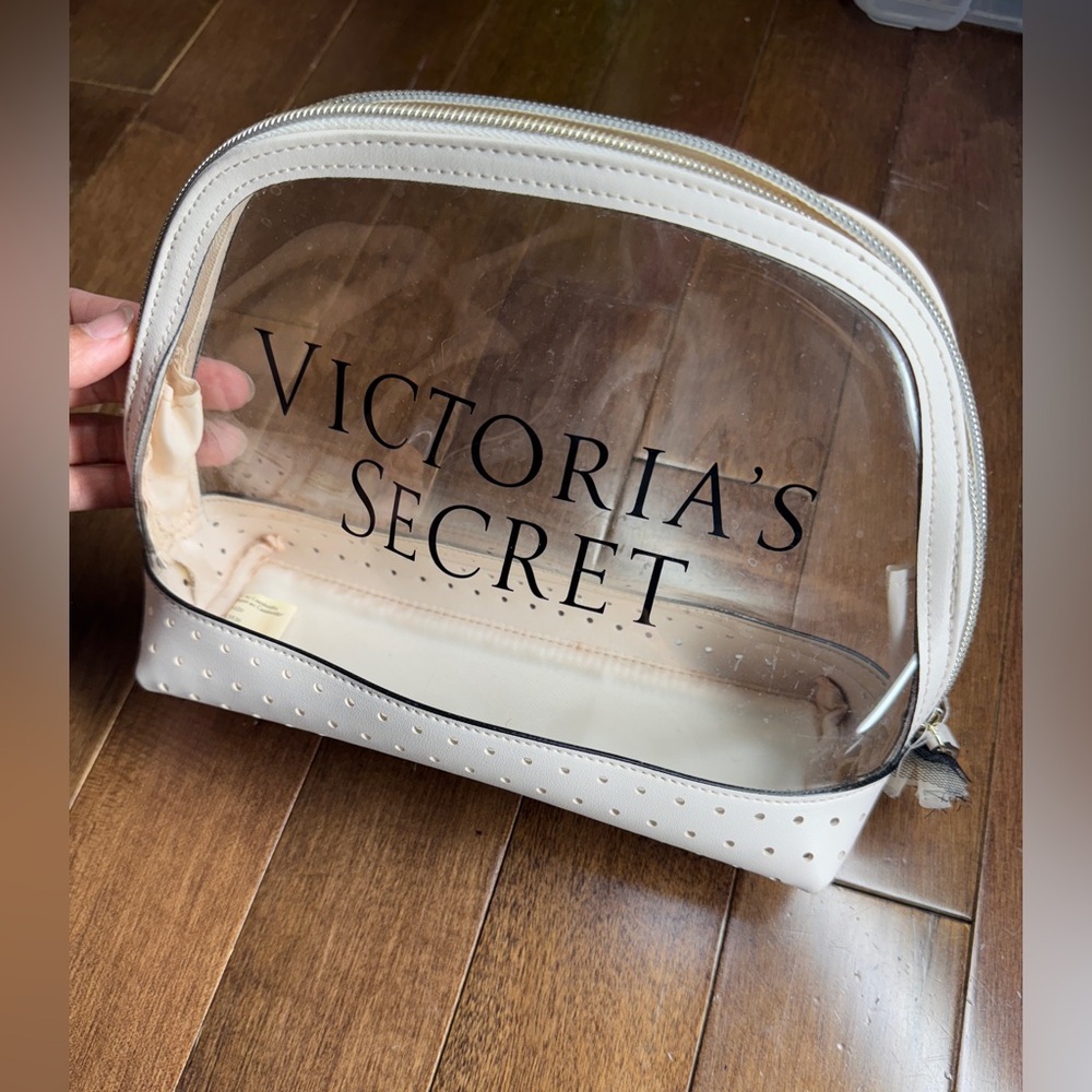 Victoria’s Secret cosmetics bag logo